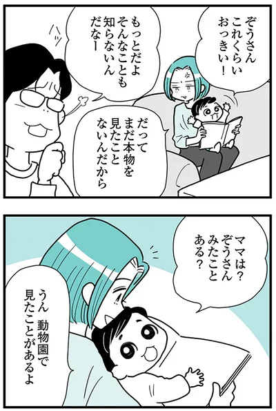 ママは？ぞうさんみたことある？
