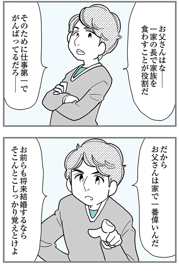 お父さんは家で一番偉いんだ