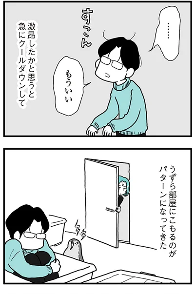 激昂したかと思うと急にクールダウンして