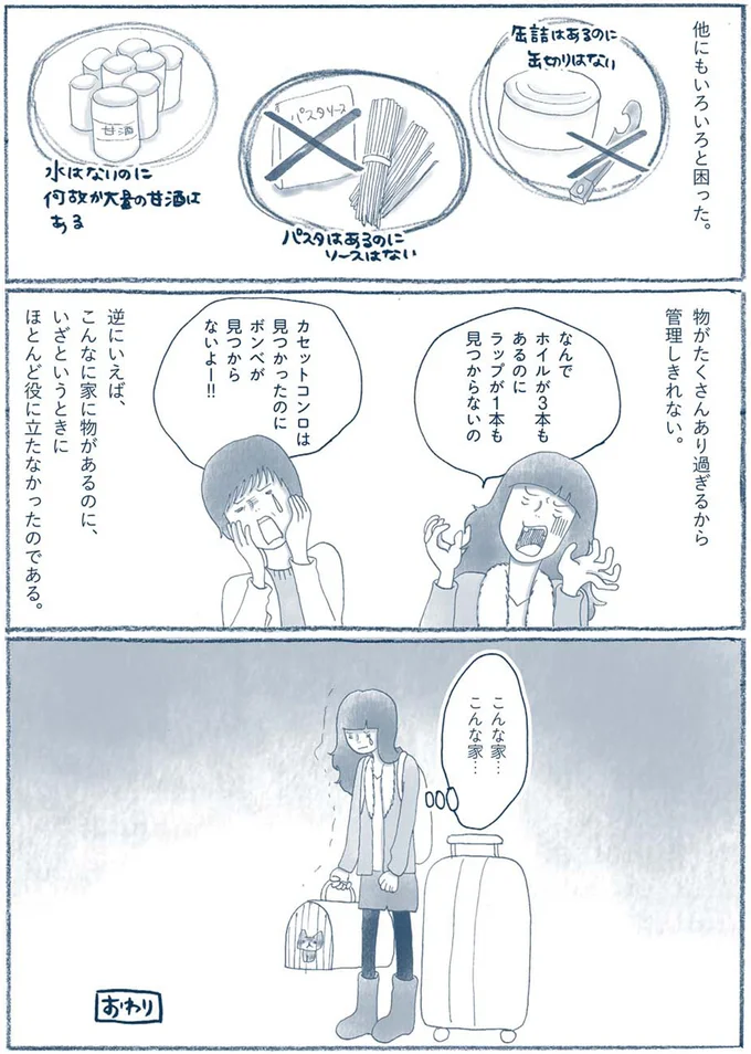 『わたしのウチには、なんにもない。 「物を捨てたい病」を発症し、今現在に至ります』より