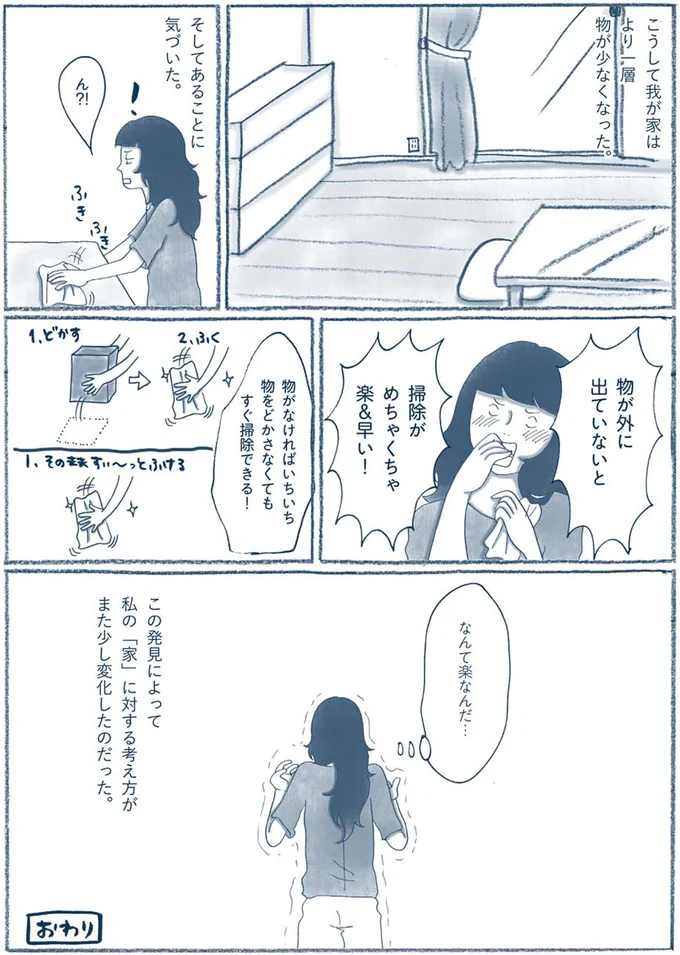 『わたしのウチには、なんにもない。 「物を捨てたい病」を発症し、今現在に至ります』より