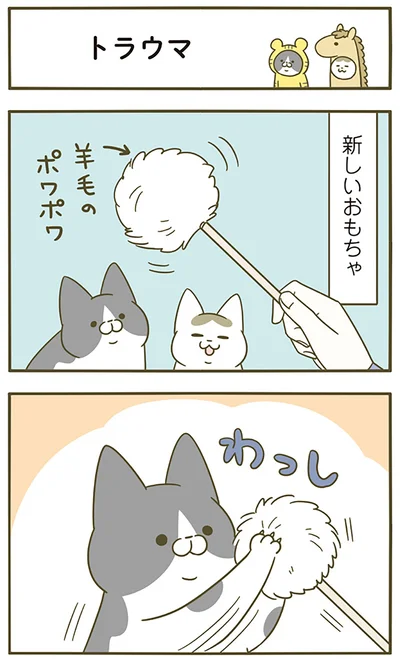 新しいおもちゃに