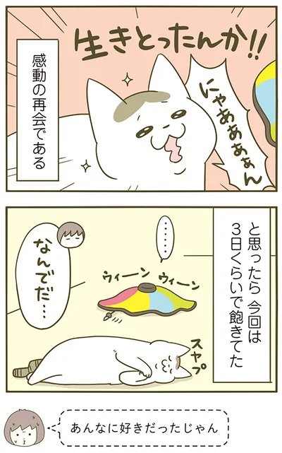 感動の再会である　と思ったら