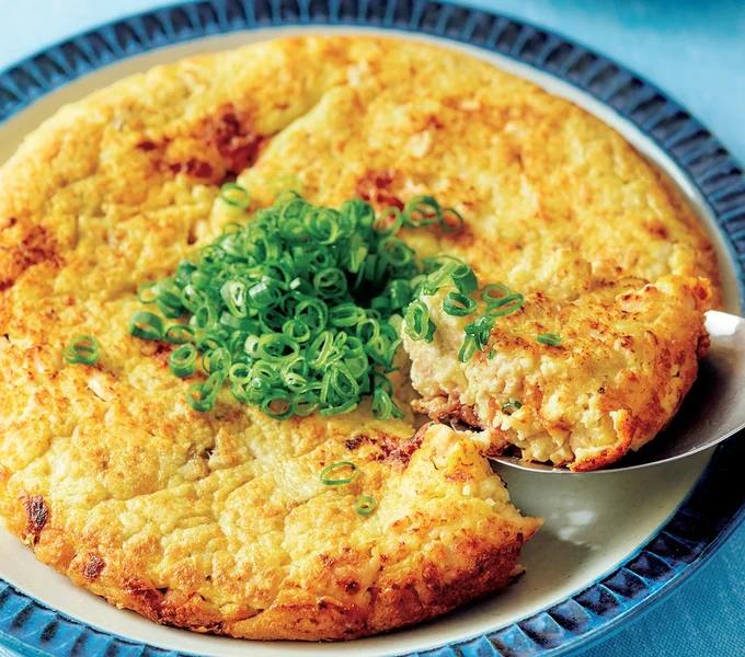 とり肉と長いものふわとろ焼き