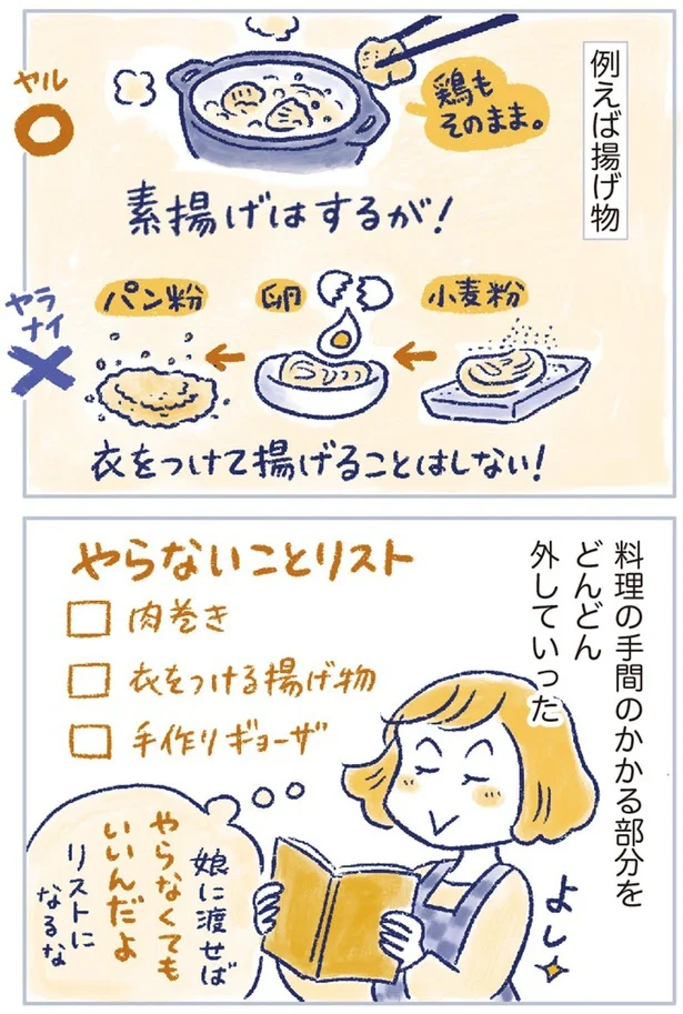 例えば揚げ物