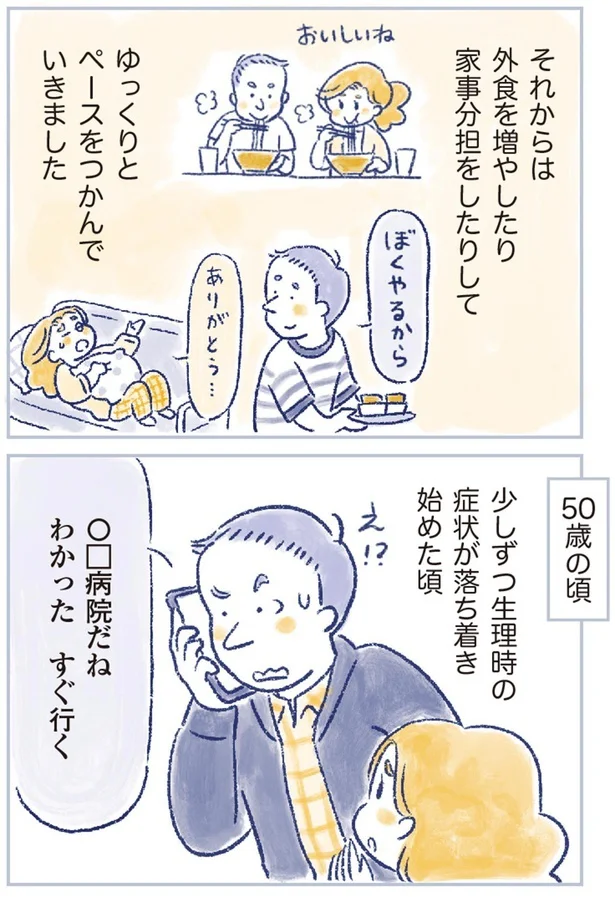 ゆっくりとペースをつかんでいきました
