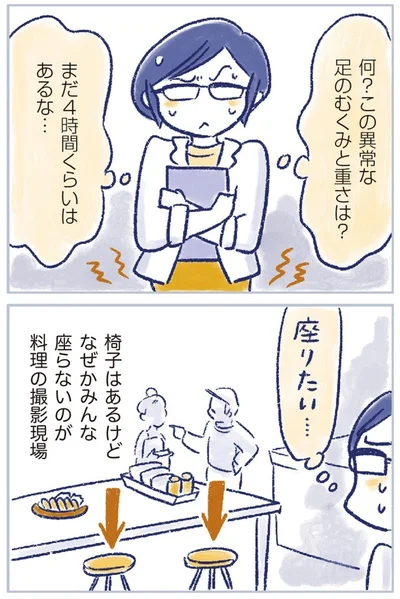 何？この異常な足のむくみと重さは？