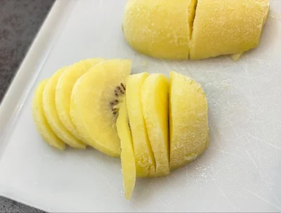 すぐに切って食べると「サクサクしゃくしゃく」した食感です▶︎お料理上手！韓国ごはんの投稿も（⇒次へ）
