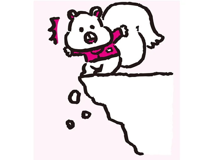山の中では滑落や落石に注意！