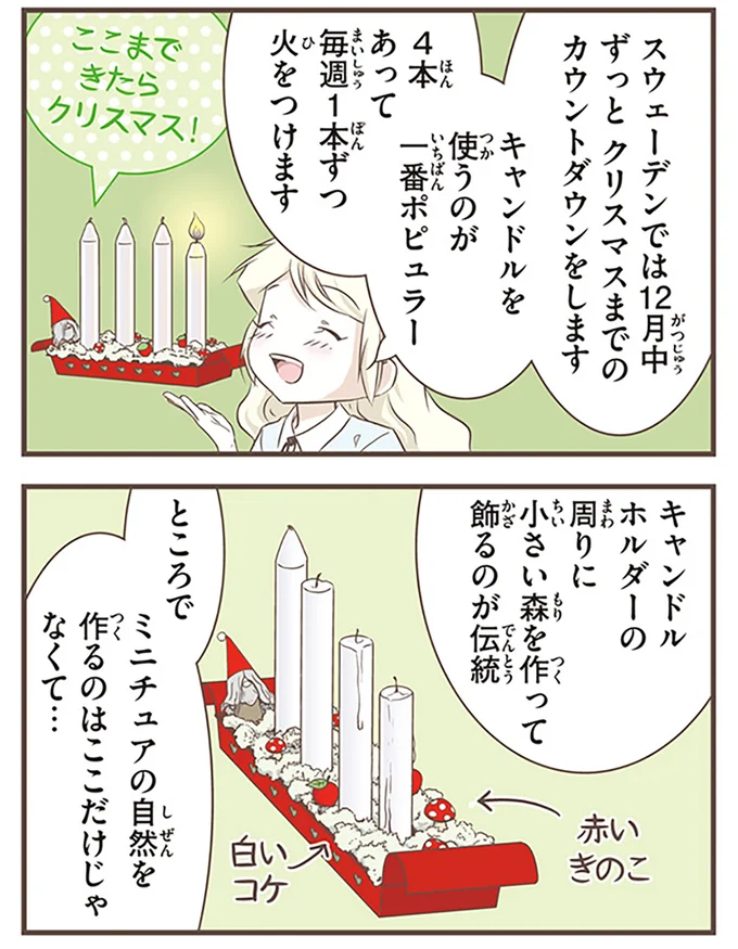 キャンドルを使うのが一番ポピュラー