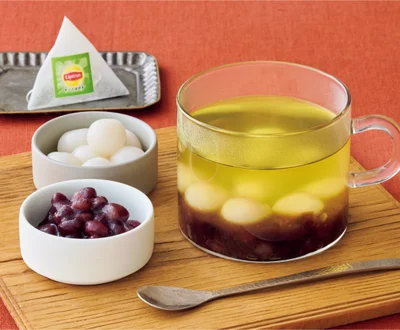 白玉ぜんざい風緑茶