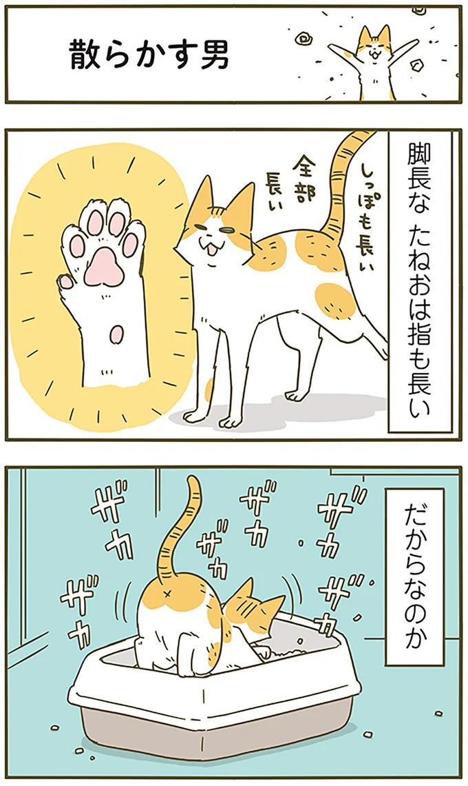 散らかす男