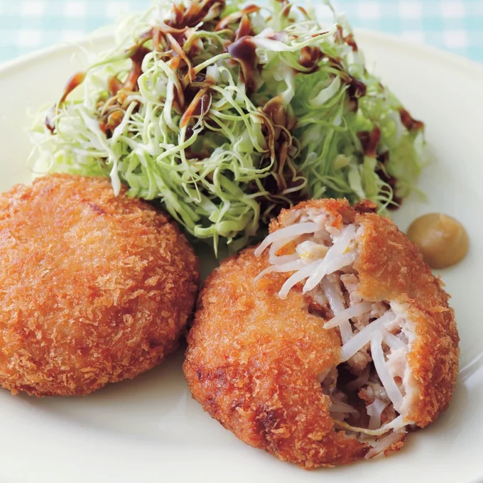 もやしチキンメンチ