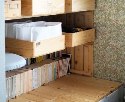 すのこで簡単収納棚をDIY