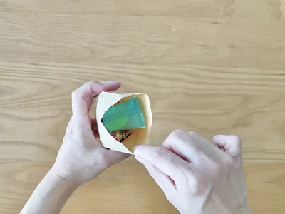 お菓子を入れて…（▶次へ）