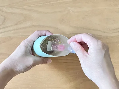 お菓子を入れたら…（▶次へ）