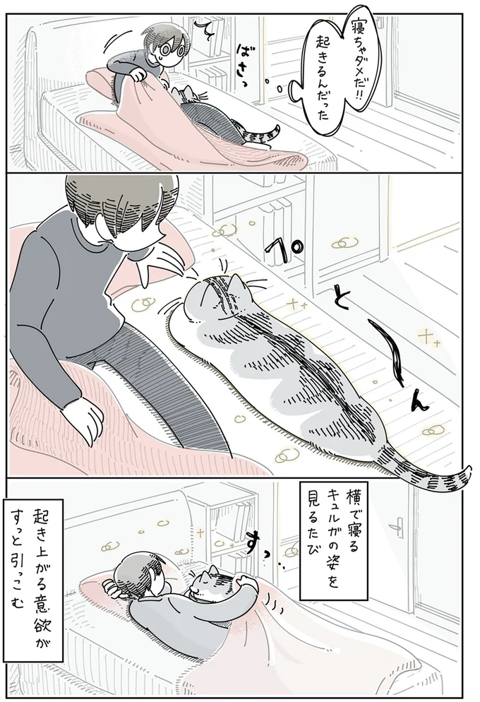 起き上がる意欲がすっと引っこむ