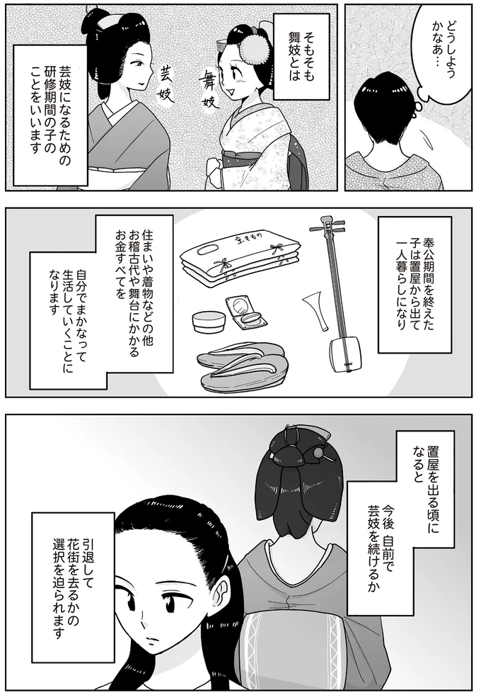 置屋を出る頃になると