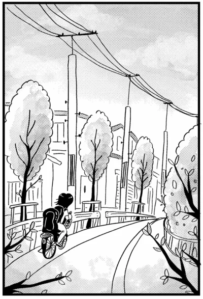 自転車に乗って