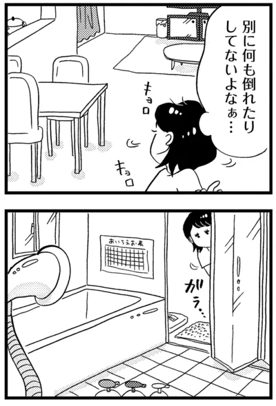 別に何も倒れたりしてないよなぁ…