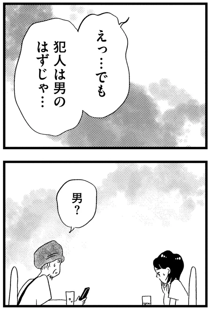 犯人は男のはずじゃ…