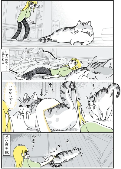 いかないで…