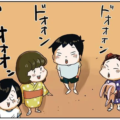 みんなで見た夏祭りの花火