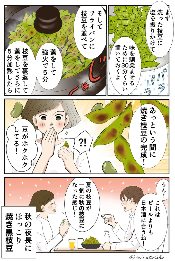 焼き枝豆の完成！