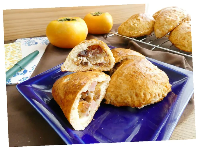 甘いもしょっぱいも「柿の包み焼きおやつ」
