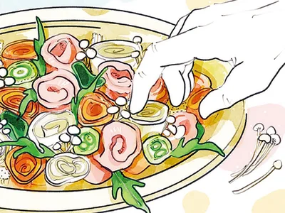 ふとした瞬間に「隙間」を感じたら。ひとり時間に楽しむ「梅干しつゆの花畑鍋」