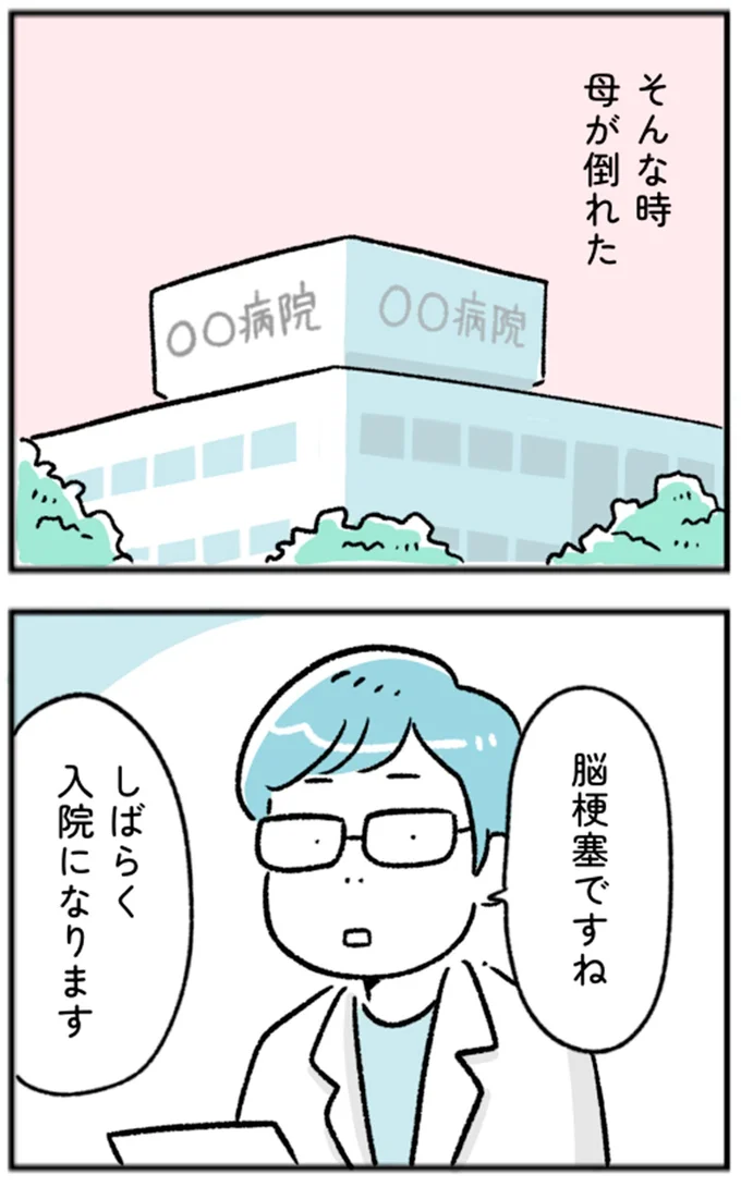 しばらく入院になります
