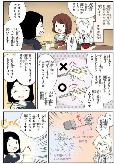 お箸の持ち方