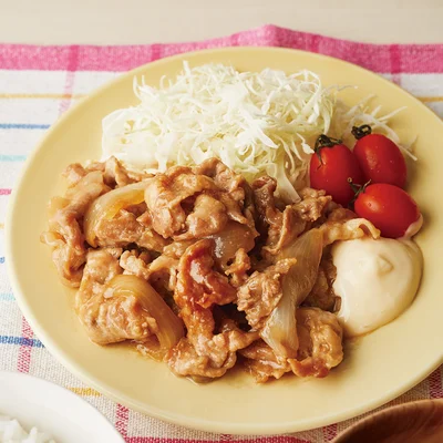 「レンジでズボラしょうが焼き」