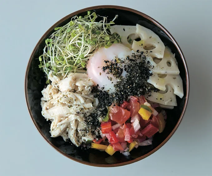 主菜+副菜+卵をのっけるだけ!「抗酸化朝ごはん」
