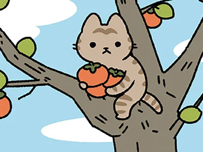 降りてこないねこ