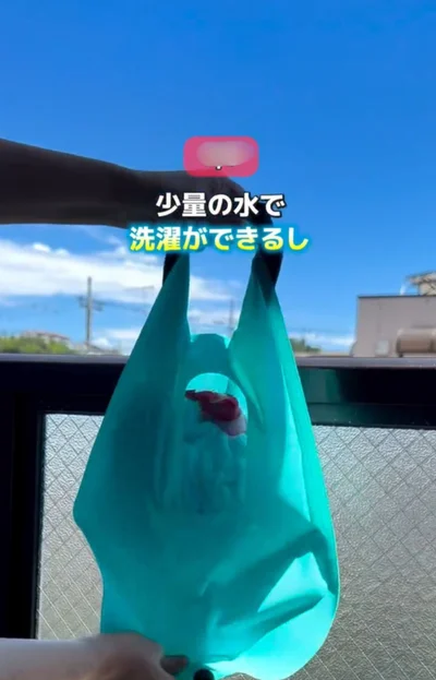 少量の水で洗濯ができる▶蛇口が付いているタイプなら…（⇒次へ）