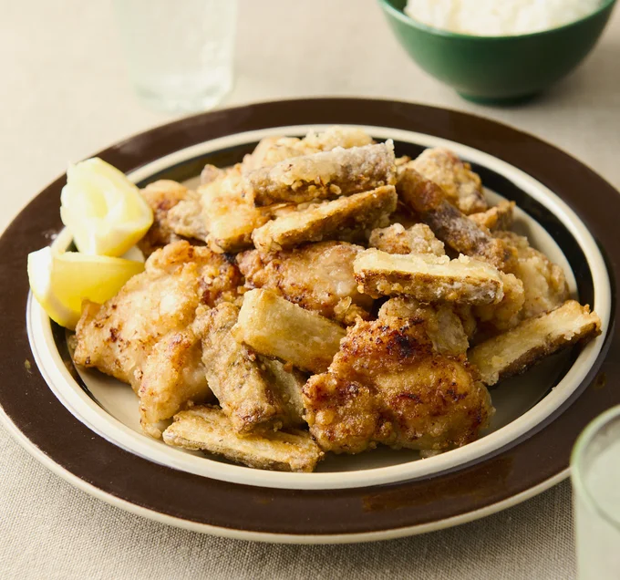 「ごぼう&とり肉のカリカリ揚げ」
