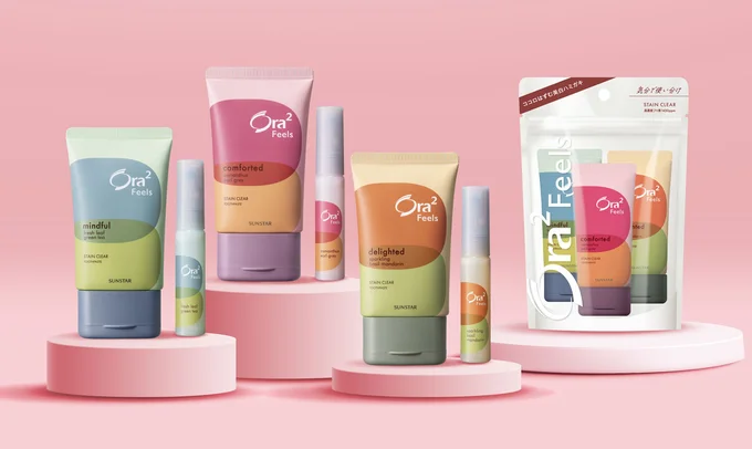 美白ハミガキでおなじみのサンスター「Ora²(オーラツー)」から登場したのが、新シリーズ「Ora² Feels(オーラツー フィールズ)」