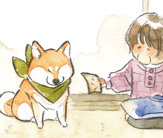 お手入れ中でもお構いなし！柴犬ぽんちゃんの容赦ない換毛期