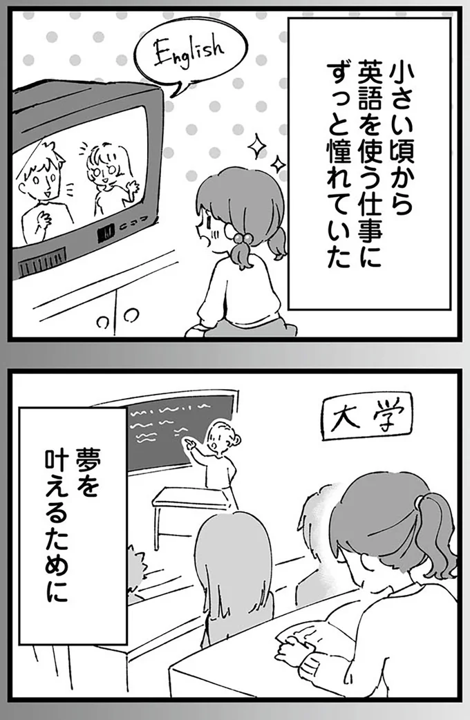 小さい頃から英語を使う仕事にずっと憧れていた