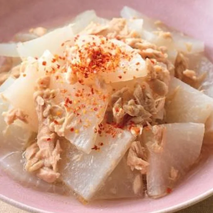 「大根とツナの韓国風塩煮」