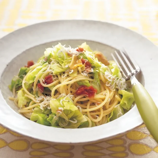 さっぱり和風で食べやすく！「梅しらすパスタ」