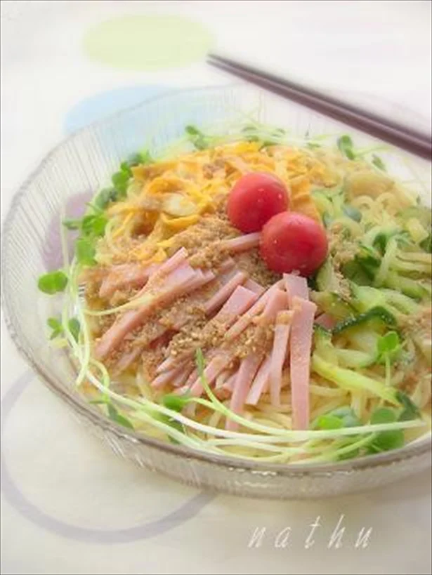 焼きそば麺ok*簡単*冷やし中華