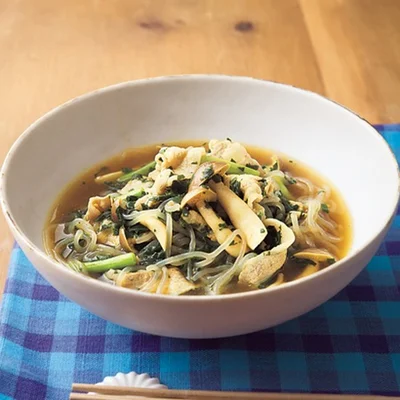 「しらたきのカレーうどん風」