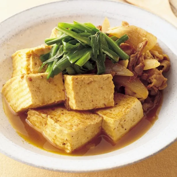 「カレー肉豆腐」