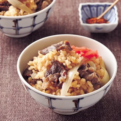 「牛丼風炊き込みご飯」