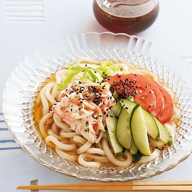 「冷やし中華風うどん」