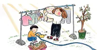 洗濯と日向ぼっこ vol.6-1「考えごとで家事を楽しむ」 山崎ナオコーラのエッセイ