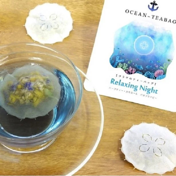 眺めて、飲んで癒される、Relaxing Nightクラゲのティーバッグ