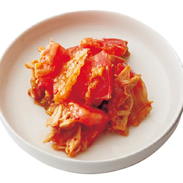 ご飯のおともNo.1⁉  あえるだけの「ツナトマトキムチ」